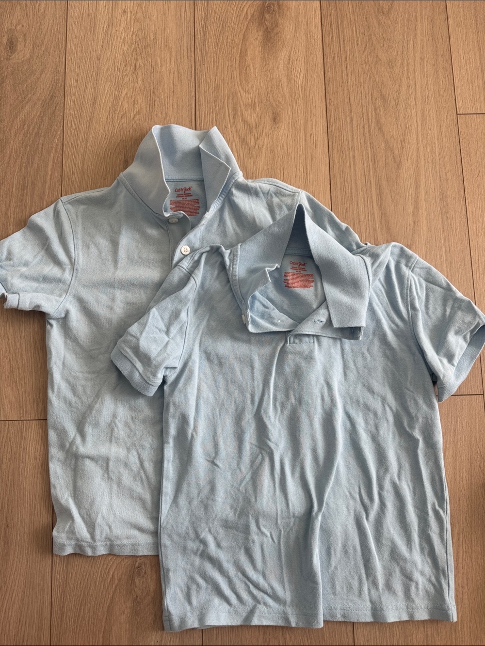 Cat & Jack Light Blue Polo Shirts - 2-Pack